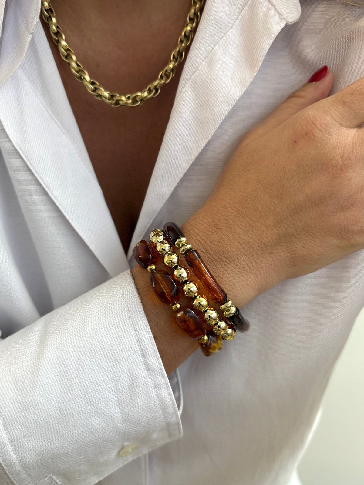 Bracelet Trio De Bracelets - Ambre