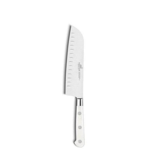 Couteau Santoku Forgé Alvéolé Toque Blanche - 18cm