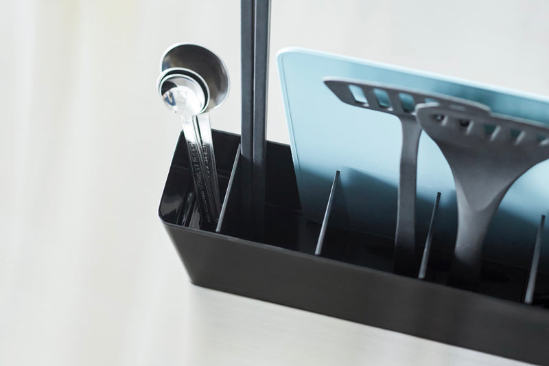 Support Pour Ustensiles De Cuisine & Planches À Découper - Tower - Noir