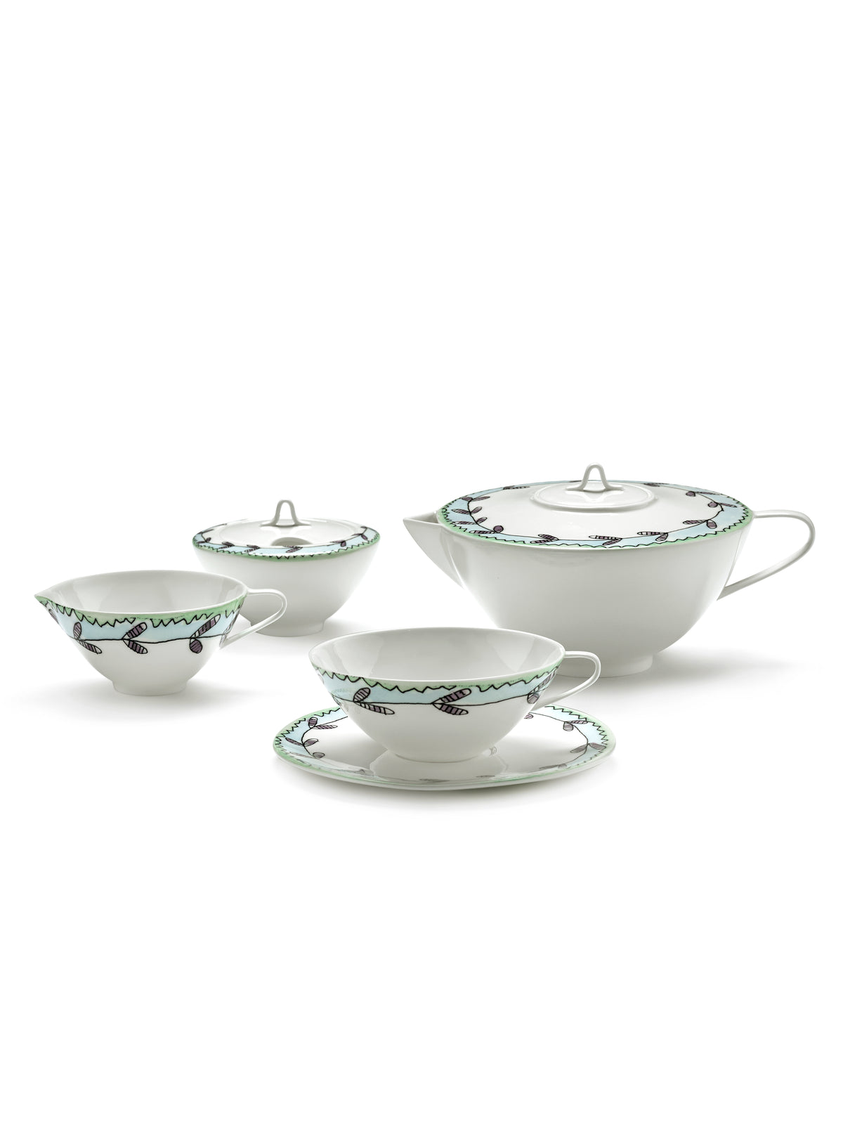 Midnight Flowers - Sucrier - Porcelaine Bone China - Blossom Milk