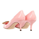 Escarpins - Dolce & Gabbana Crystal Embellished Suede - Pink
