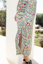 La Jupe Raffa Fleurs Bleues