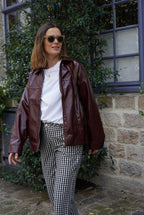 Bianca Vinyl Jacket Burgundy