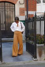 Gaston Wide Camel Pants