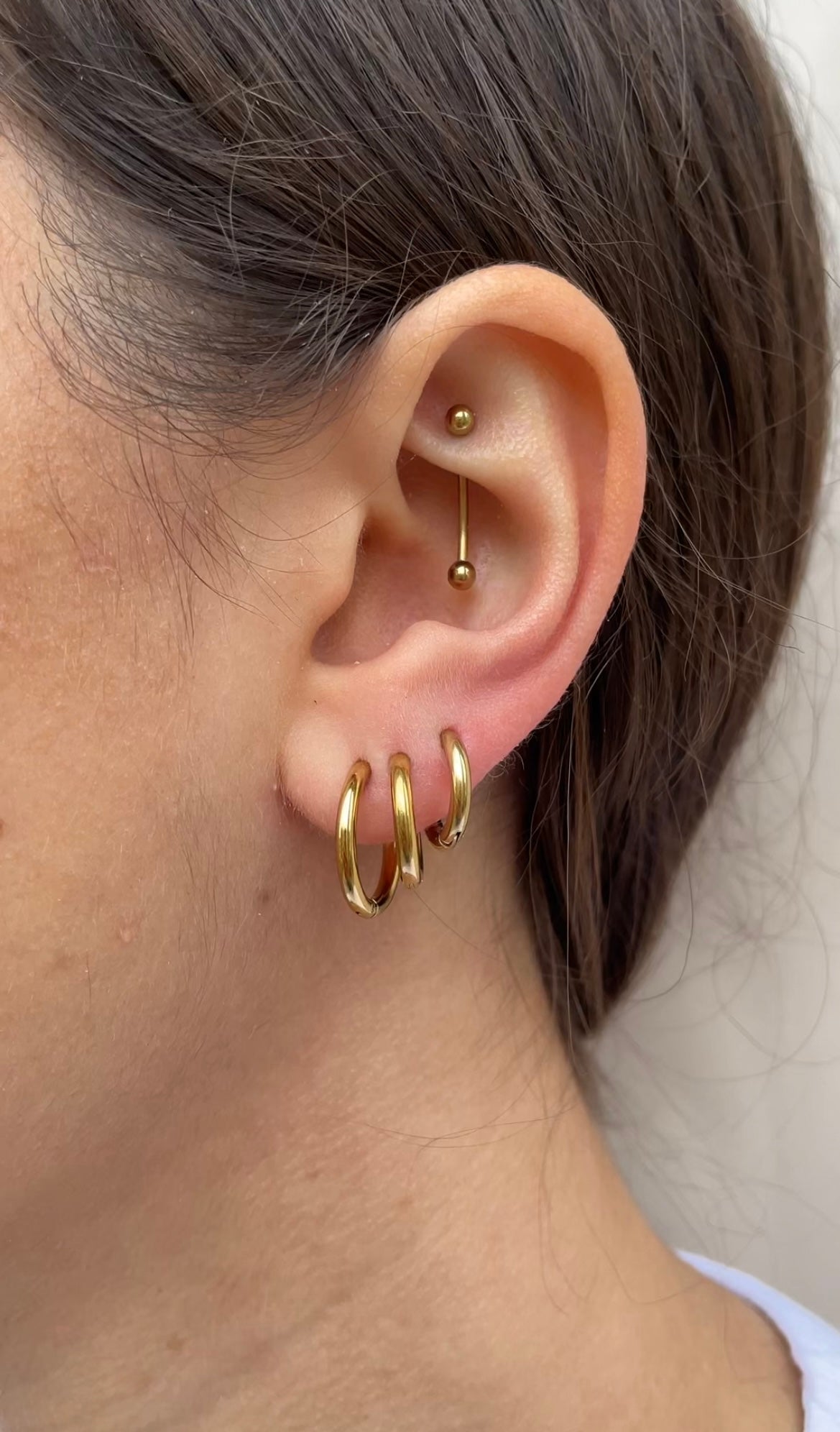 Thin Classic Hoops Earrings