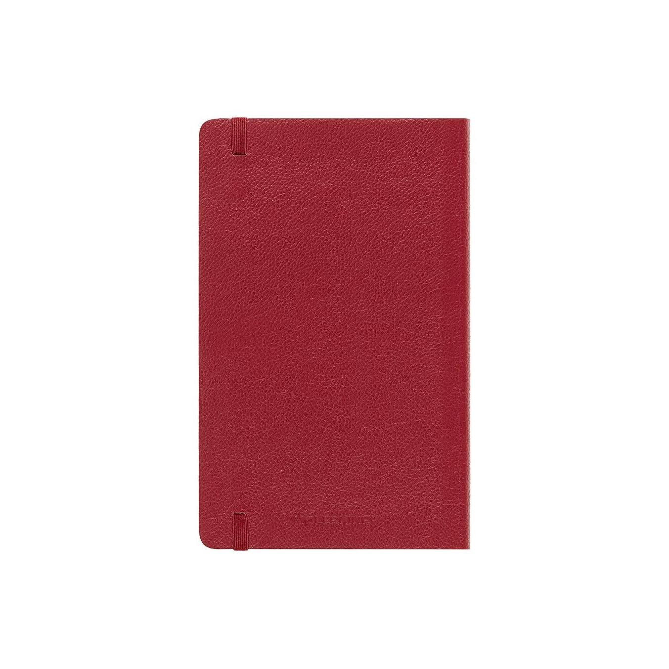 Textile Large Notebook 13x21 - Ruled Pages - Bordeaux Red