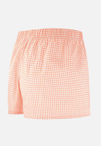 Caleçon Jacques Vichy En Coton - Orange Corail