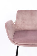 Brit - Bar & Counter Stool - Polyester - Pink