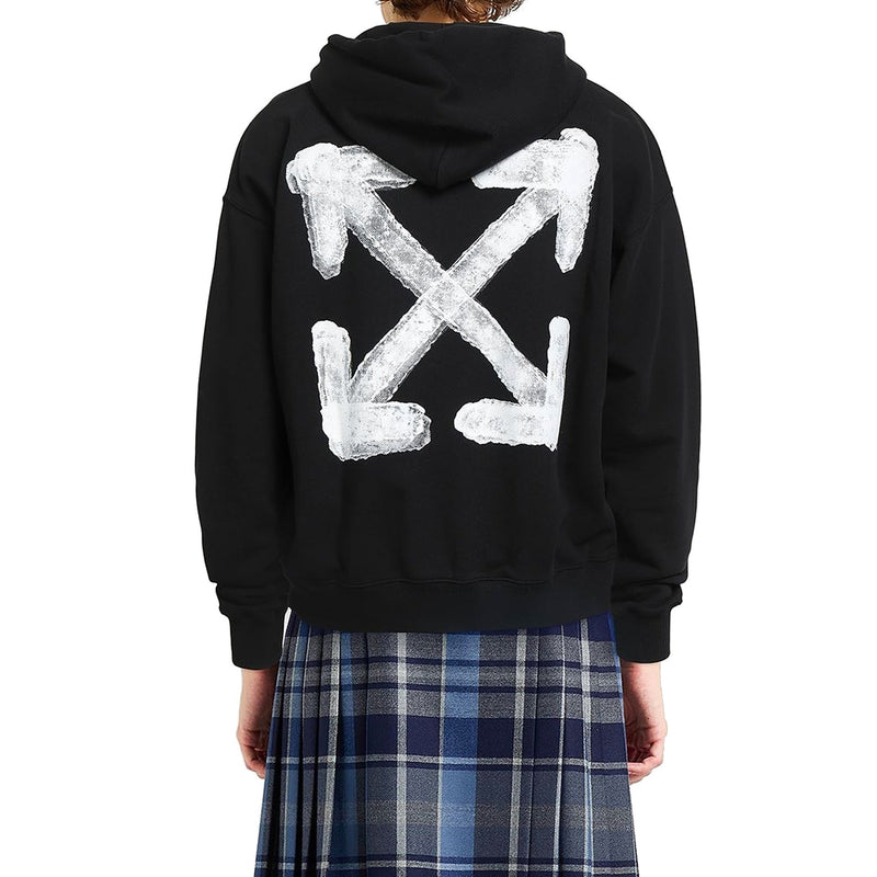 Sweatshirt Off-White Hooded Logo - Black - Homme