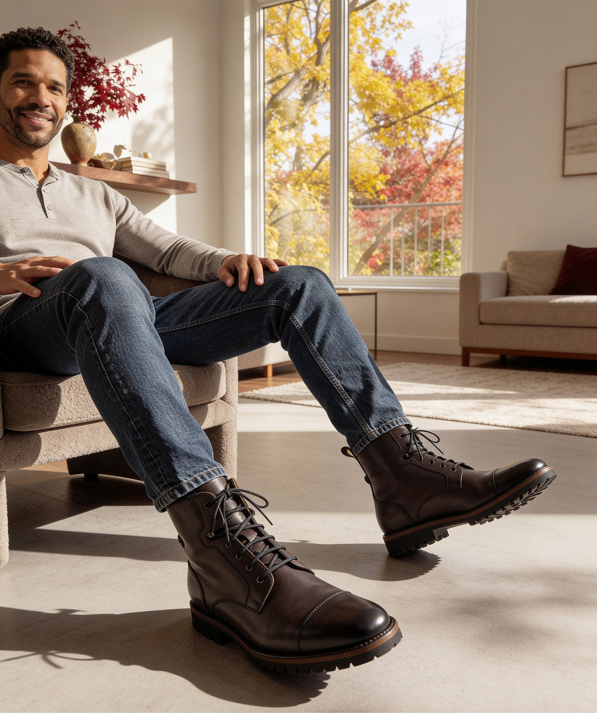 Bottines Powell - Gris Patiné