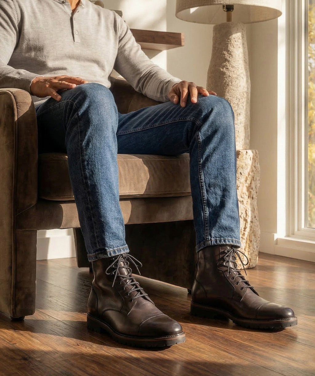 Bottines Powell - Gris Patiné