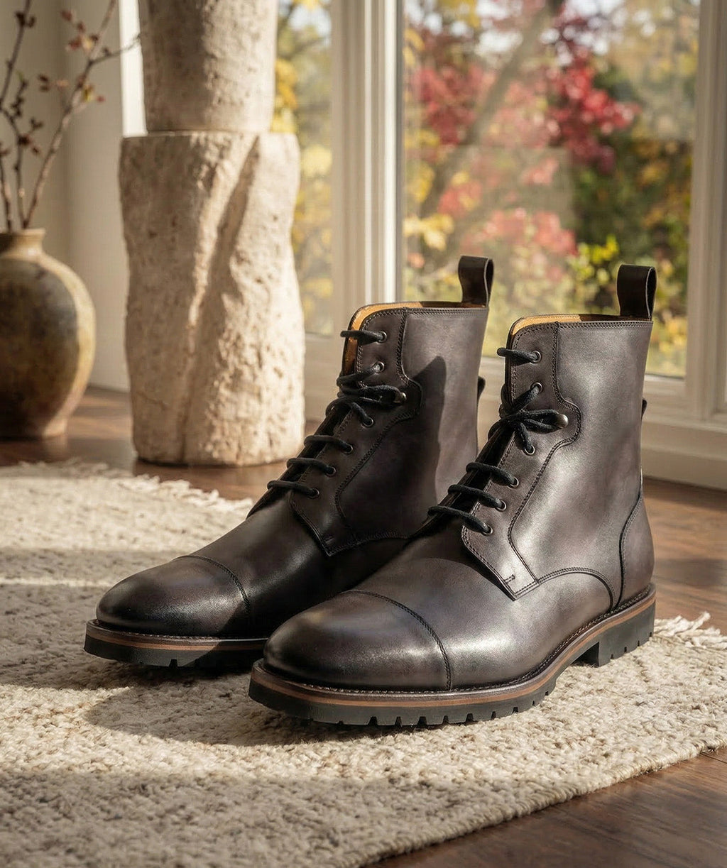 Bottines Powell - Gris Patiné