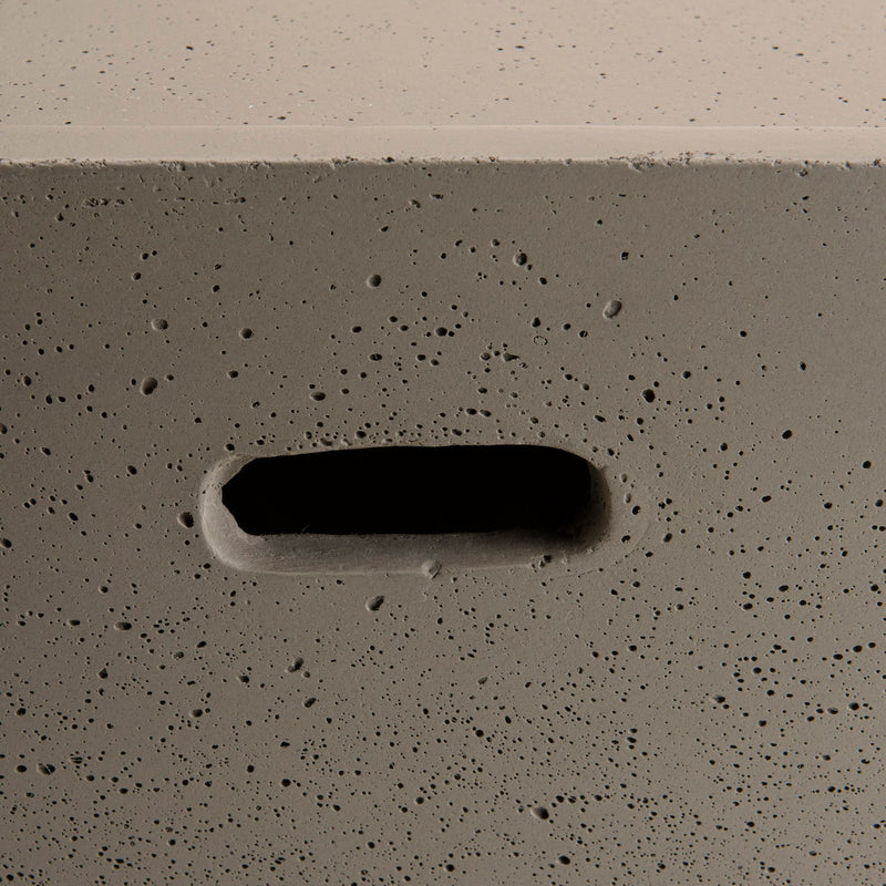 Hector - Table Basse De Jardin - Béton - Gris