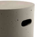 Hector - Table D'Appoint De Jardin - Béton - Gris