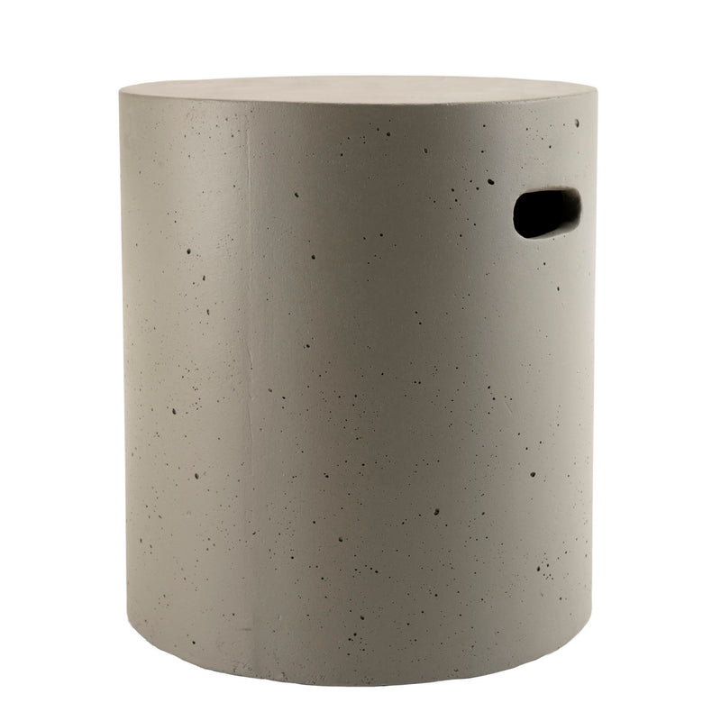 Hector - Table D'Appoint De Jardin - Béton - Gris