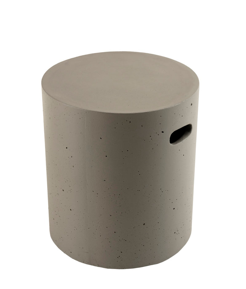 Hector - Table D'Appoint De Jardin - Béton - Gris