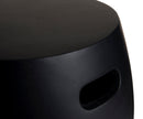 Hector - Table D'Appoint De Jardin - Béton - Noir