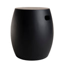 Hector - Table D'Appoint De Jardin - Béton - Noir