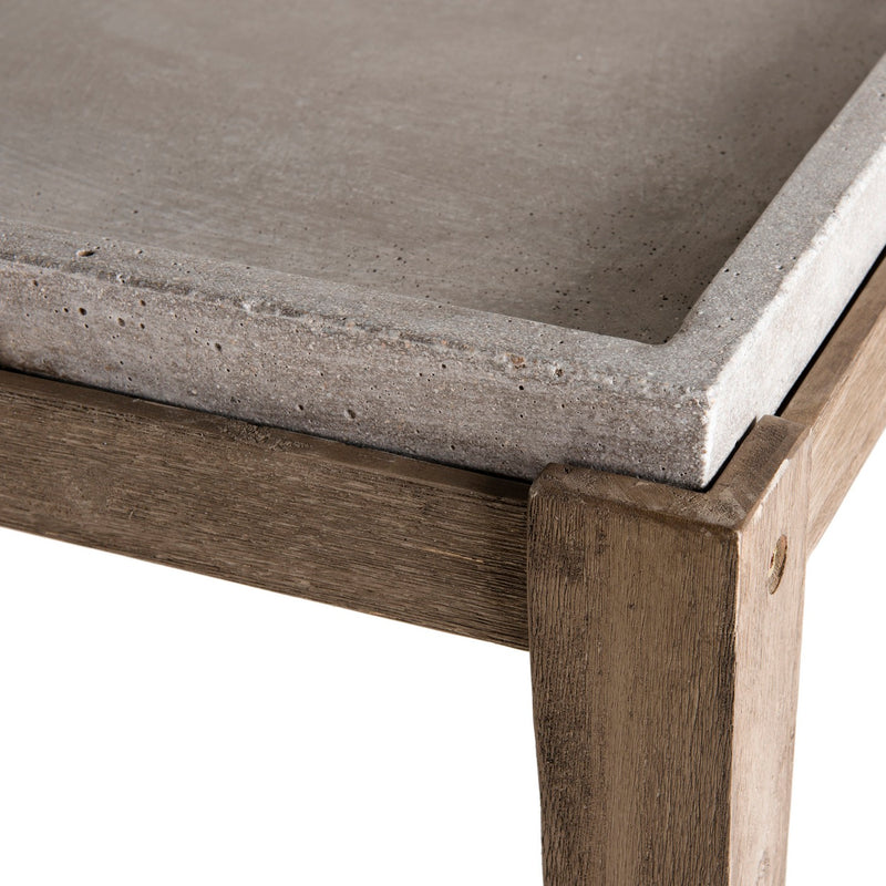 Hector - Table Basse De Jardin - Béton - Marron/Gris