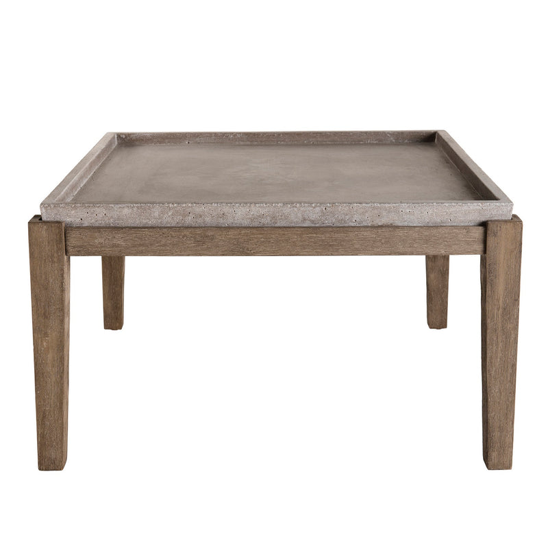 Hector - Table Basse De Jardin - Béton - Marron/Gris