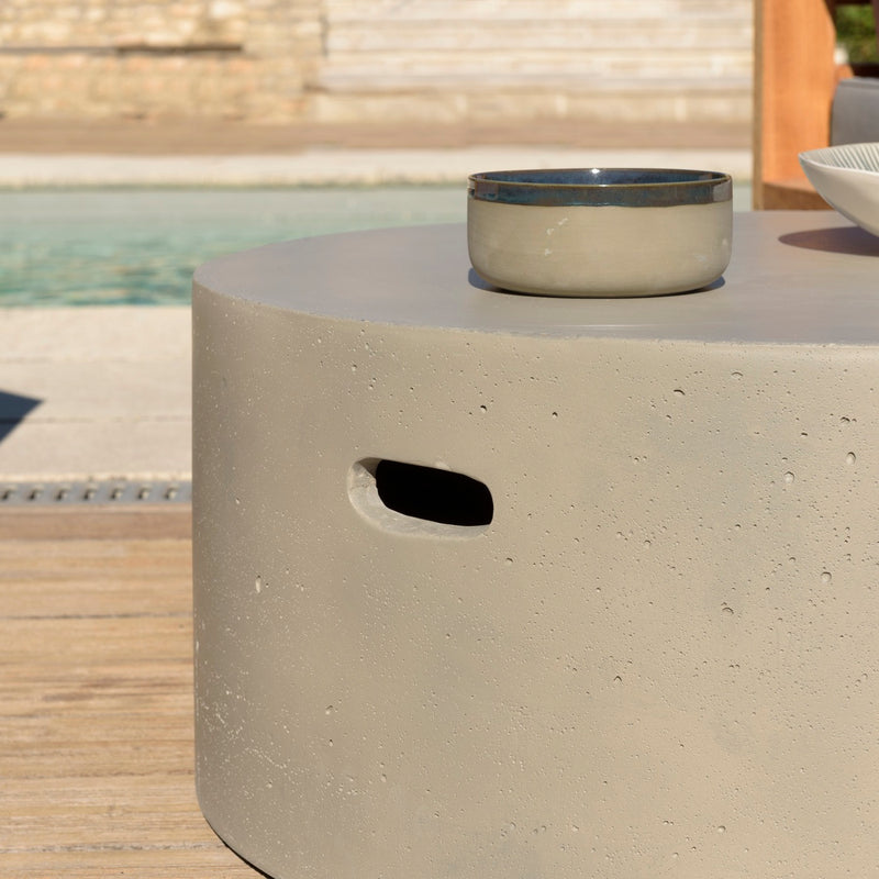 Hector - Table Basse De Jardin - Béton - Gris
