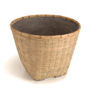 Hector - Pot De Fleur - Bambou - Gris/Bois Clair