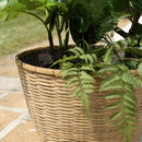 Hector - Pot De Fleur - Bambou - Gris/Bois Clair