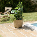 Hector - Pot De Fleur - Bambou - Gris/Bois Clair