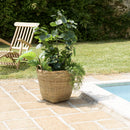 Hector - Pot De Fleur - Bambou - Gris/Bois Clair