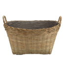 Hector - Pot De Fleur - Bambou - Gris/Bois Clair