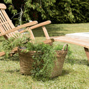 Hector - Pot De Fleur - Bambou - Gris/Bois Clair