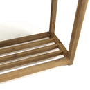 Hector - Console De Jardin - Acacia/Résine Effet "Béton" - Marron/Gris Anthracite