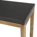 Hector - Console De Jardin - Acacia/Résine Effet "Béton" - Marron/Gris Anthracite