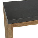 Hector - Console De Jardin - Acacia/Résine Effet "Béton" - Gris Anthracite/Marron