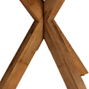 Nestor - Ensemble Table Et Bancs - Fibre De Ciment/Acacia - Marron