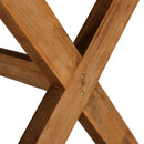 Nestor - Table À Manger De Jardin - Fibre De Ciment/Acacia - Marron