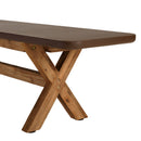 Nestor - Ensemble Table Et Bancs - Fibre De Ciment/Acacia - Marron