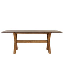 Nestor - Ensemble Table Et Bancs - Fibre De Ciment/Acacia - Marron