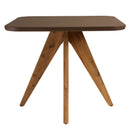 Nestor - Table À Manger De Jardin - Fibre De Ciment/Acacia - Marron