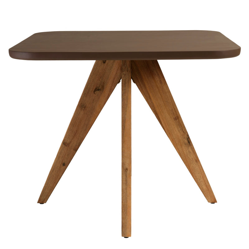 Nestor - Table À Manger De Jardin - Fibre De Ciment/Acacia - Marron