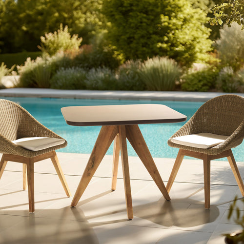 Nestor - Table À Manger De Jardin - Marron