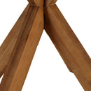 Nestor - Table À Manger De Jardin - Fibre De Ciment/Acacia - Marron