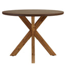 Nestor - Table À Manger De Jardin - Fibre De Ciment/Acacia - Marron