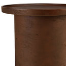 Nestor - Table D'Appoint De Jardin - Fibre De Ciment - Marron