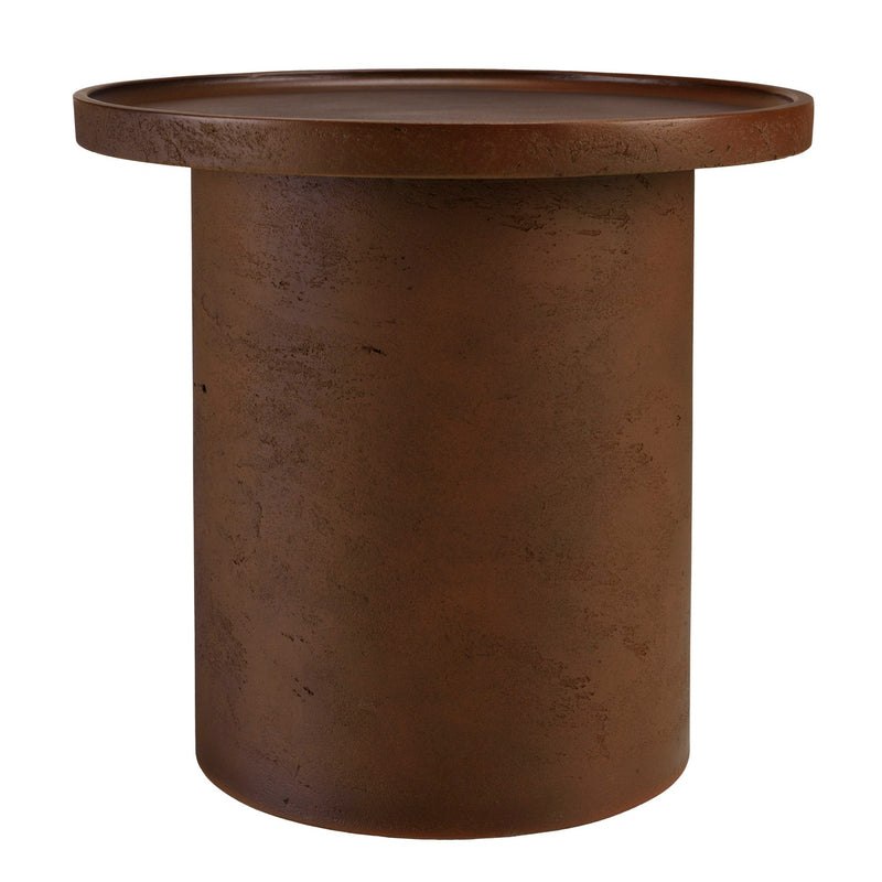 Nestor - Table D'Appoint De Jardin - Fibre De Ciment - Marron