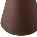 Nestor - Table D'Appoint De Jardin - Fibre De Ciment/Acier - Marron/Noir