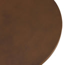 Nestor - Table D'Appoint De Jardin - Fibre De Ciment/Acier - Marron/Noir