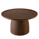 Nestor - Table Basse De Jardin - Fibre De Ciment - Marron