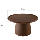 Nestor - Table Basse De Jardin - Fibre De Ciment - Marron