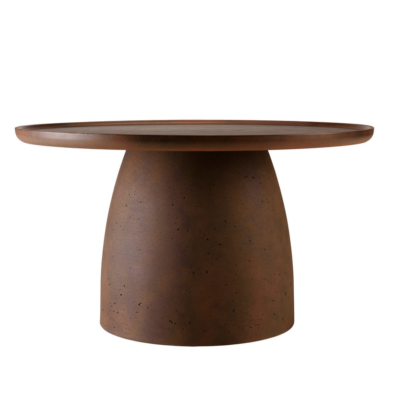 Nestor - Table Basse De Jardin - Fibre De Ciment - Marron